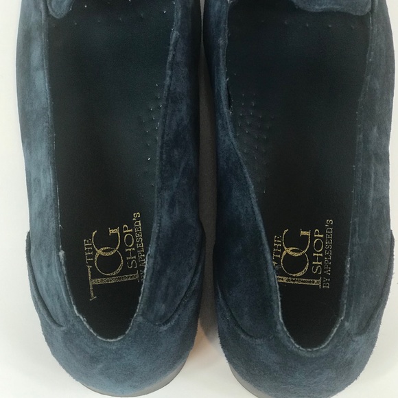 Blue Suede Slip On Loafers Size 8 The TOG Shop - Picture 5 of 7
